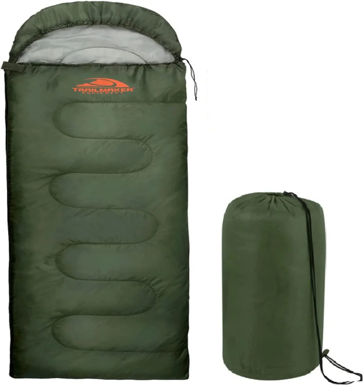 10 Pack Bulk Wholesale of Cold Weather Hooded Sleeping Bags for Adults, Kids, Homeless, Camping, Indoors, Outdoors - 10 Count Hooded Sleeping Bags in Black 71"L x 30"W