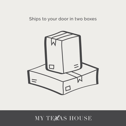 My Texas House Flynn Boucle Platform Bed, Queen, Cream