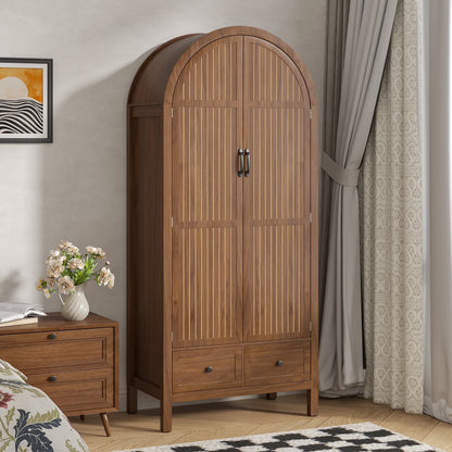 Armoire Wardrobe Closet, Bedroom Armoire with Drawers, Wood Wardrobe Storage Cabinets