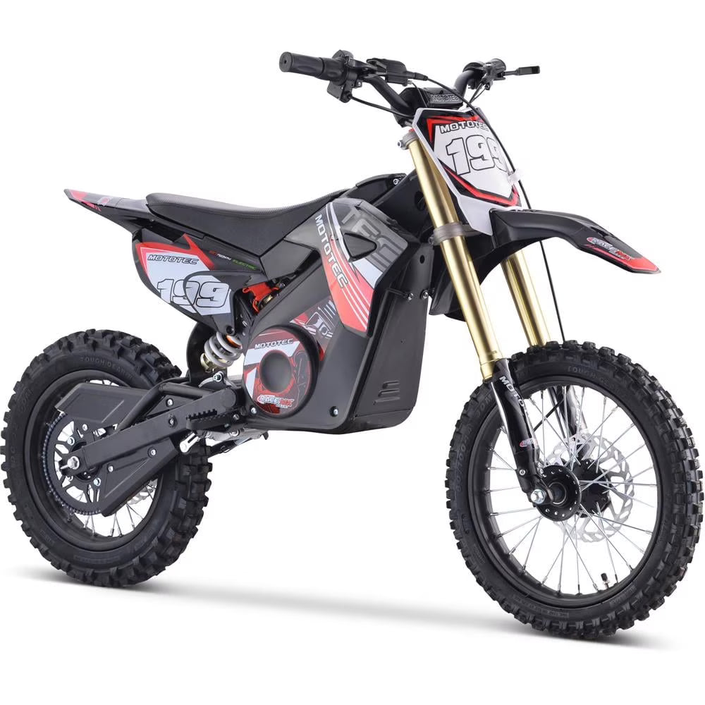 MotoTec 48v Pro Electric Dirt Bike 1800w Lithium Green