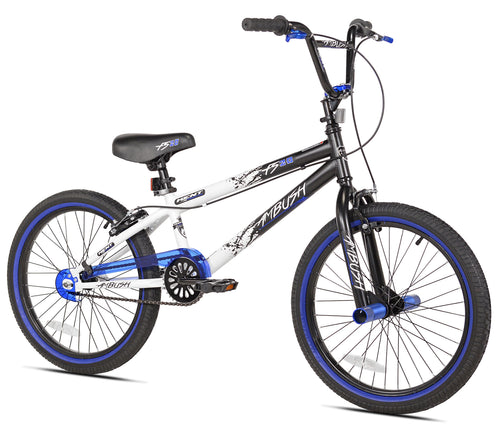 Kent Bicycles 20" Boy's Ambush BMX Child Bike, Black/Blue