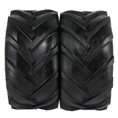 Ktaxon 2 Pack 24x12.00-12 Lawn Mower Turf Tires, Garden Mower Tractor Cart Tires, 6PR Golf Cart Tires, Tubeless