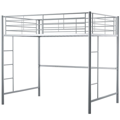Walker Edison Sunset Modern Powder-Coated Steel Metal Full Loft Bunk Bed - Black