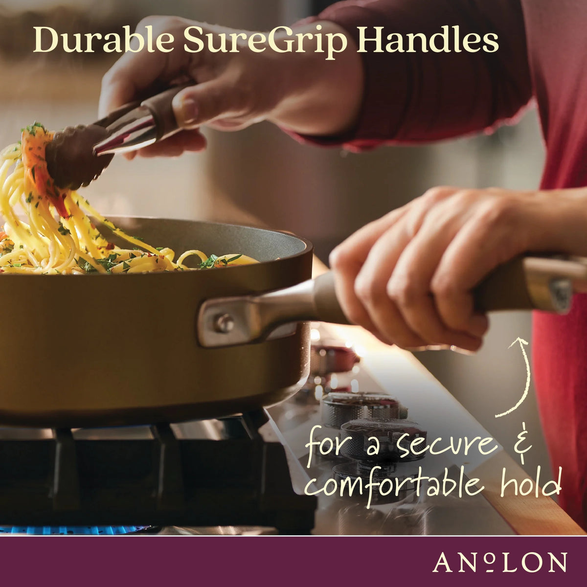 Anolon Advanced Home 11 Piece Nonstick Pots and Pans Set, Bronze