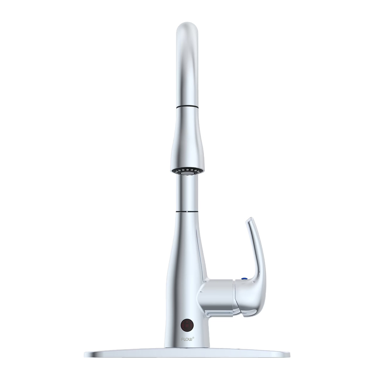 Bio Bidet FLOW Motion Touchless Kitchen Faucet in Brushed Nickel Finish