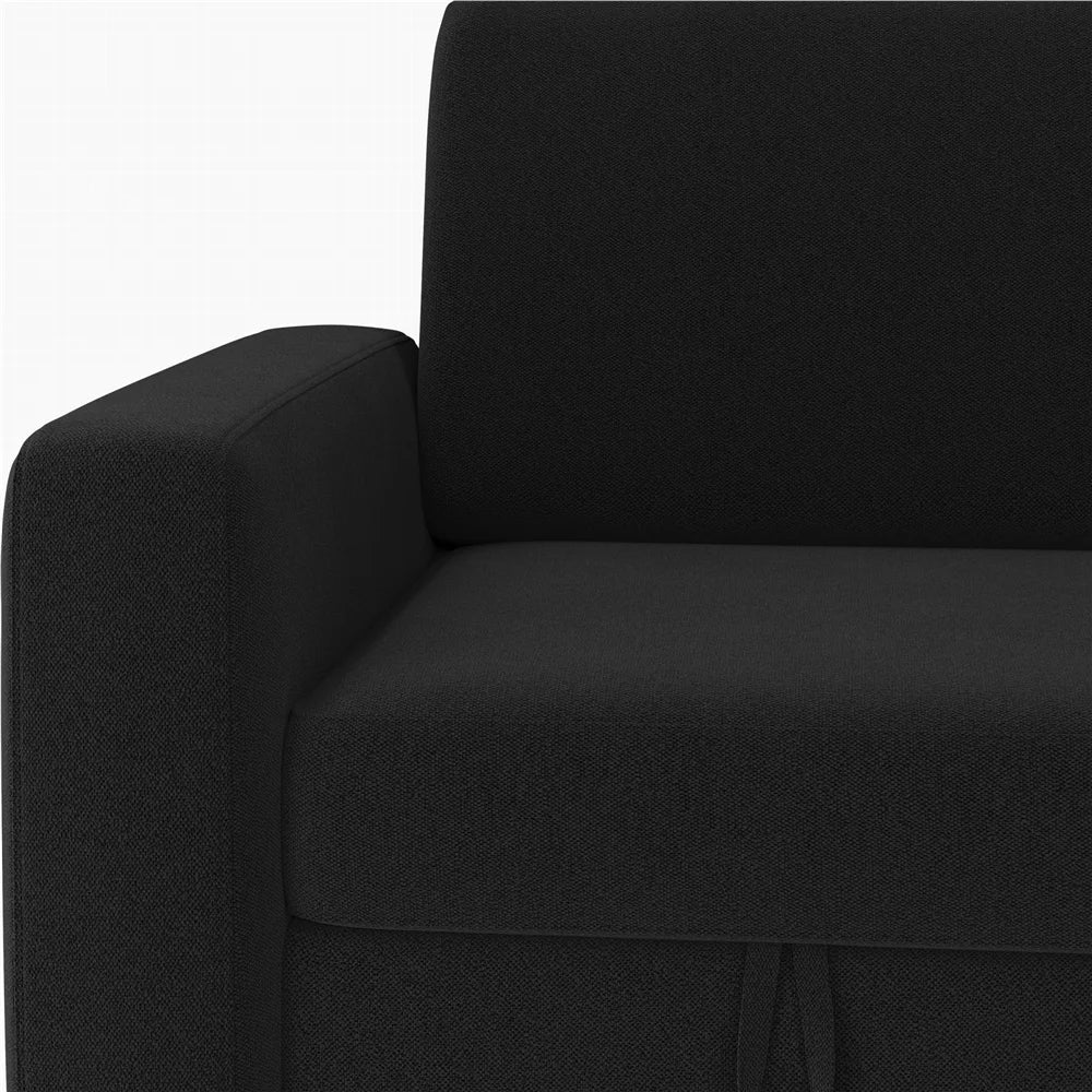 Alden Design Reversible Sectional Sofa with USB & Type-C Ports for Livingroom, Light Gray