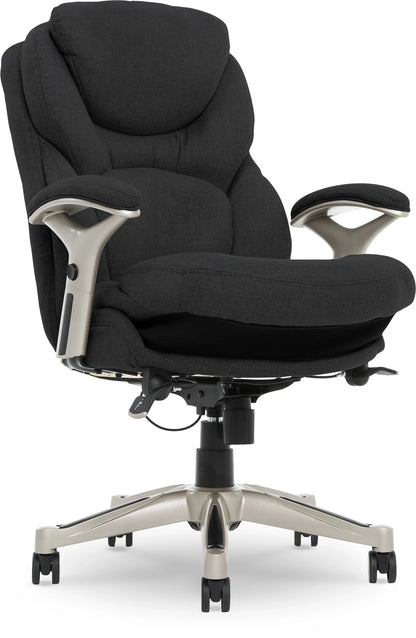 Serta Back in Motion Technology Fabric Executive Office Chair, Light Gray