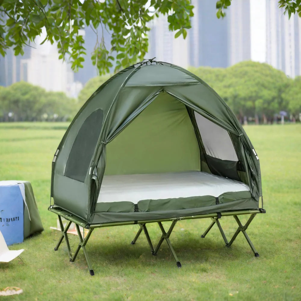 MIDODO 2 Person Instant Cabin Tent, Camping Tent Setup in 60 Seconds with Rainfly & Windproof Tent with Carry Bag for Family Camping & Hiking