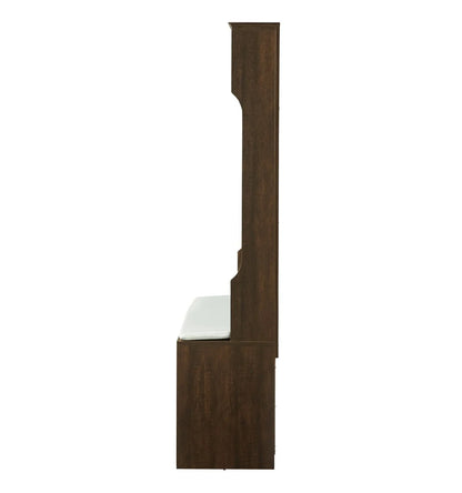 Entryway Hall Tree with Storage Bench, Wooden Coat Rack with Sponge Pad and 4 Dual Hooks, Storage Shelf Organizer with 2-Door Cabinet for Entryway, Bedroom, Easy to Assemble