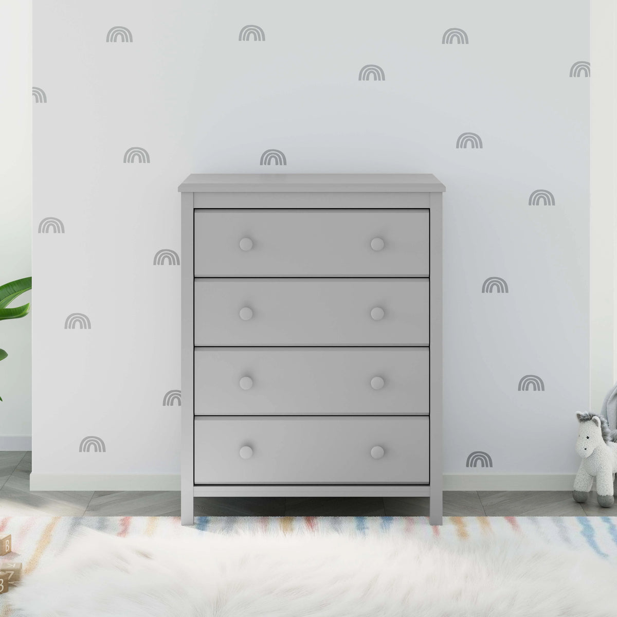 Storkcraft Alpine 4 Drawer Nursery Dresser, White