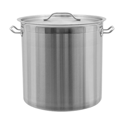 33/52 Quart Stock Pot Stainless Steel Large Kitchen Soup Big Cooking Restaurant for Hotels, Restaurants, Homes