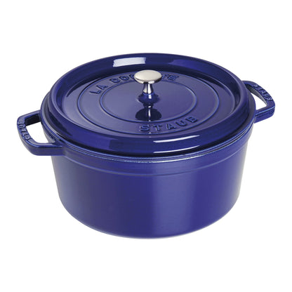 Staub Cast Iron 7-qt Round Cocotte - Grenadine