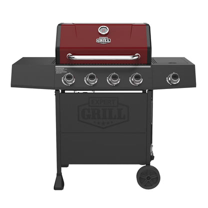 Expert Grill 4 Burner with Side Burner Propane Gas Grill in Blue