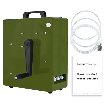 Manual Reusable Water Purifier Power Outage Prevention for Disaster Emergency Response,Military Grade Water Filtration System for Survival Team Family Outing Camping 0.0001 Micron P001