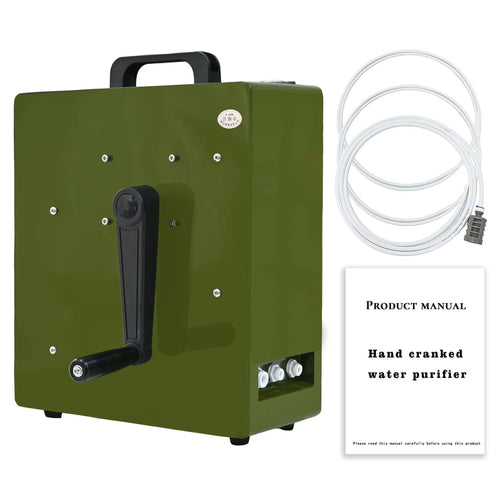 Manual Reusable Water Purifier Power Outage Prevention for Disaster Emergency Response,Military Grade Water Filtration System for Survival Team Family Outing Camping 0.0001 Micron P001