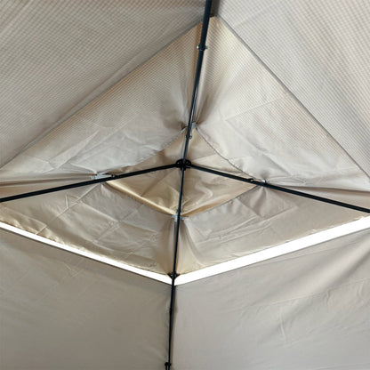 Garden Winds Custom Fit Replacement Canopy Top Cover Compatible with The Quick Quik Shade Summit Triple Tier 10x10 Tent - Upgraded Performance RIPLOCK 350 Fabric…