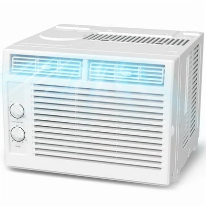 KISSAIR 12,000 BTU U Shaped Window Air Conditioner 6-in-1 Mode with Remote Control 24-Hour Timing for Room/Office/Apartment Cools up to 550 Sq.ft