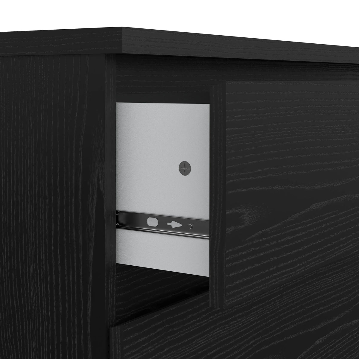 Tvilum Scottsdale 3 Drawer Chest Dresser for Adults, White High Gloss