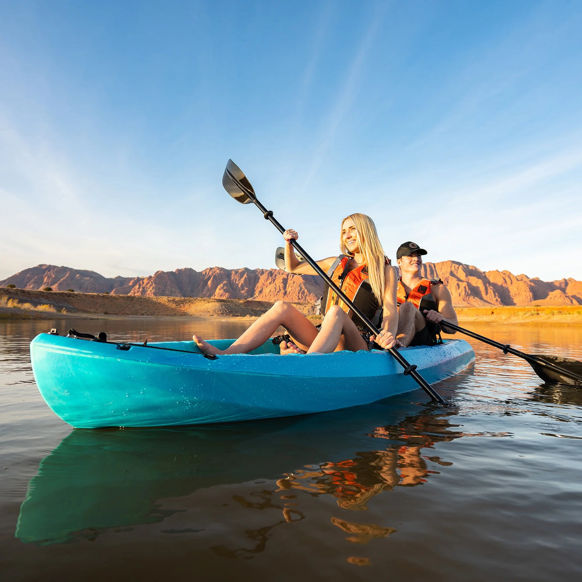 Lifetime Envoy 10.5 Ft. Sit-on-Top Tandem Kayak, Sunset Fusion (91260)