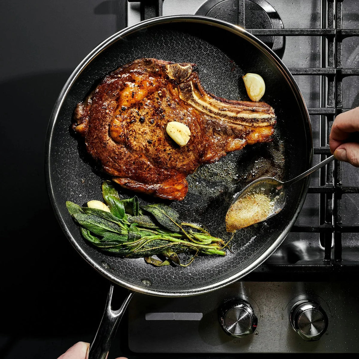 Hybrid Fry Pan Set With Lids, 6-pc