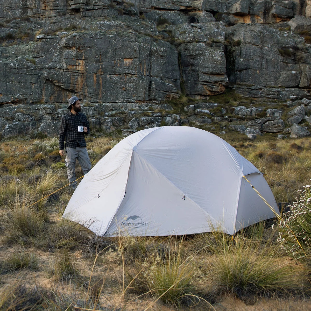 Naturehike Mongar Backpacking Camping Tent 2 Person Lightweight Waterproof with Footprint