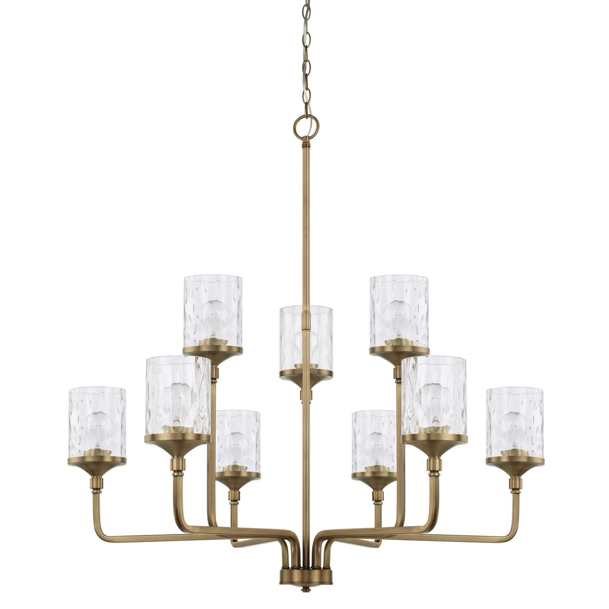 Capital Lighting 428891-451 Colton 9 Light 38" Wide Chandelier - Brass