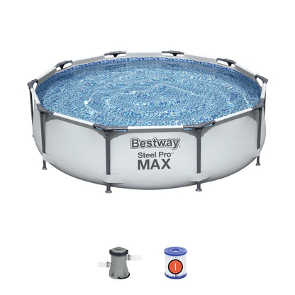 Bestway Steel Pro MAX 10' x 30" Above Ground Pool Set Round