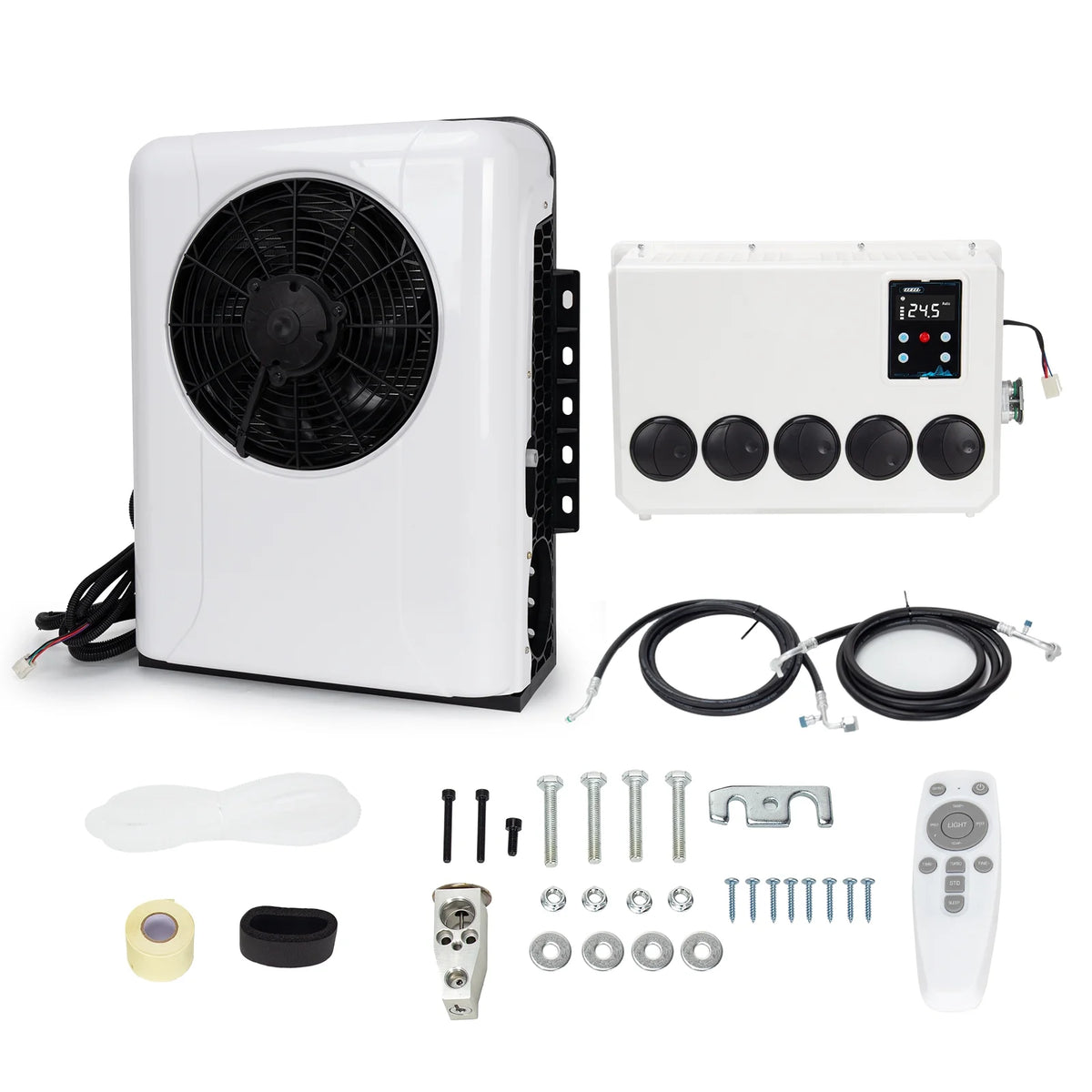 12V 12000BTU Truck Cab Air Conditioner Split AC for Semi Trucks Bus RV Caravan Motorhome
