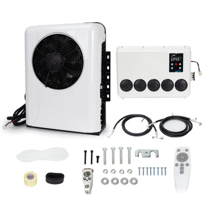 12V 12000BTU Truck Cab Air Conditioner Split AC for Semi Trucks Bus RV Caravan Motorhome