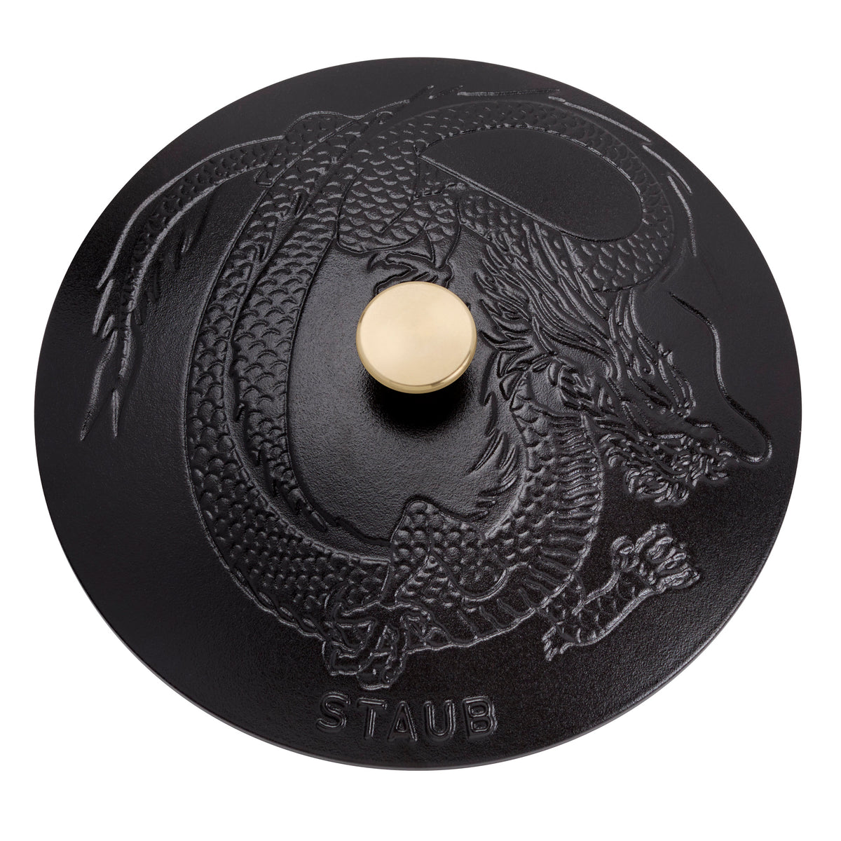 Staub Cast Iron 2.5-qt Saute Pan with Dragon Lid - Cherry