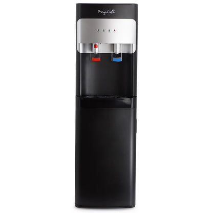 MegaChef Stainless Steel Bottom Load Hot and Cold Water Dispenser 5 Gallon Water Cooler