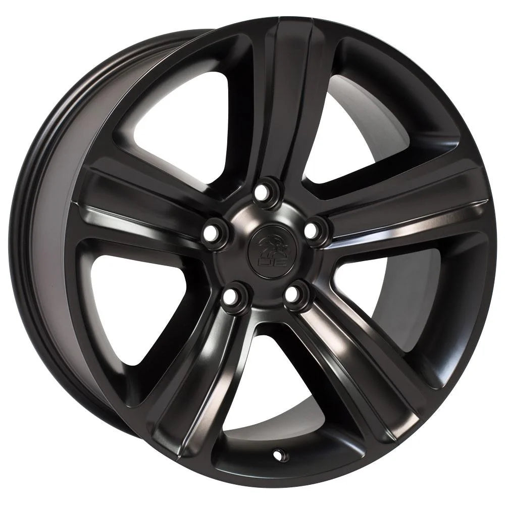 20" Replica Wheel DG65 Fits Dodge RAM Rim 20x9 Black Wheel