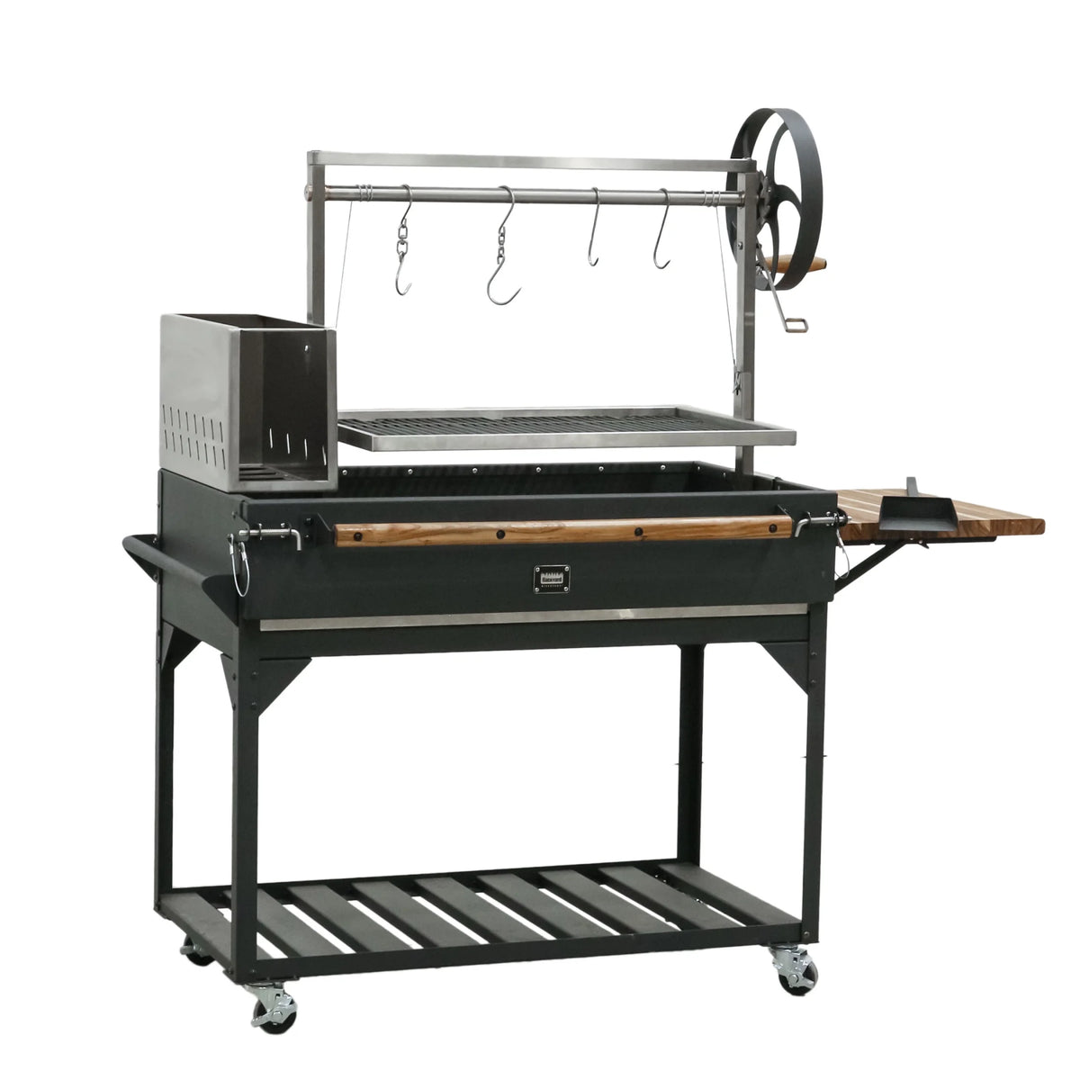 Backyard Discovery Argentine Santa Maria Wood Fire & Charcoal Steel BBQ Grill, Brasero