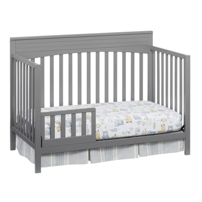 Oxford Baby Harper 4-in-1 Convertible Crib, Dove Gray, GREENGUARD Gold Certified, Wooden Crib