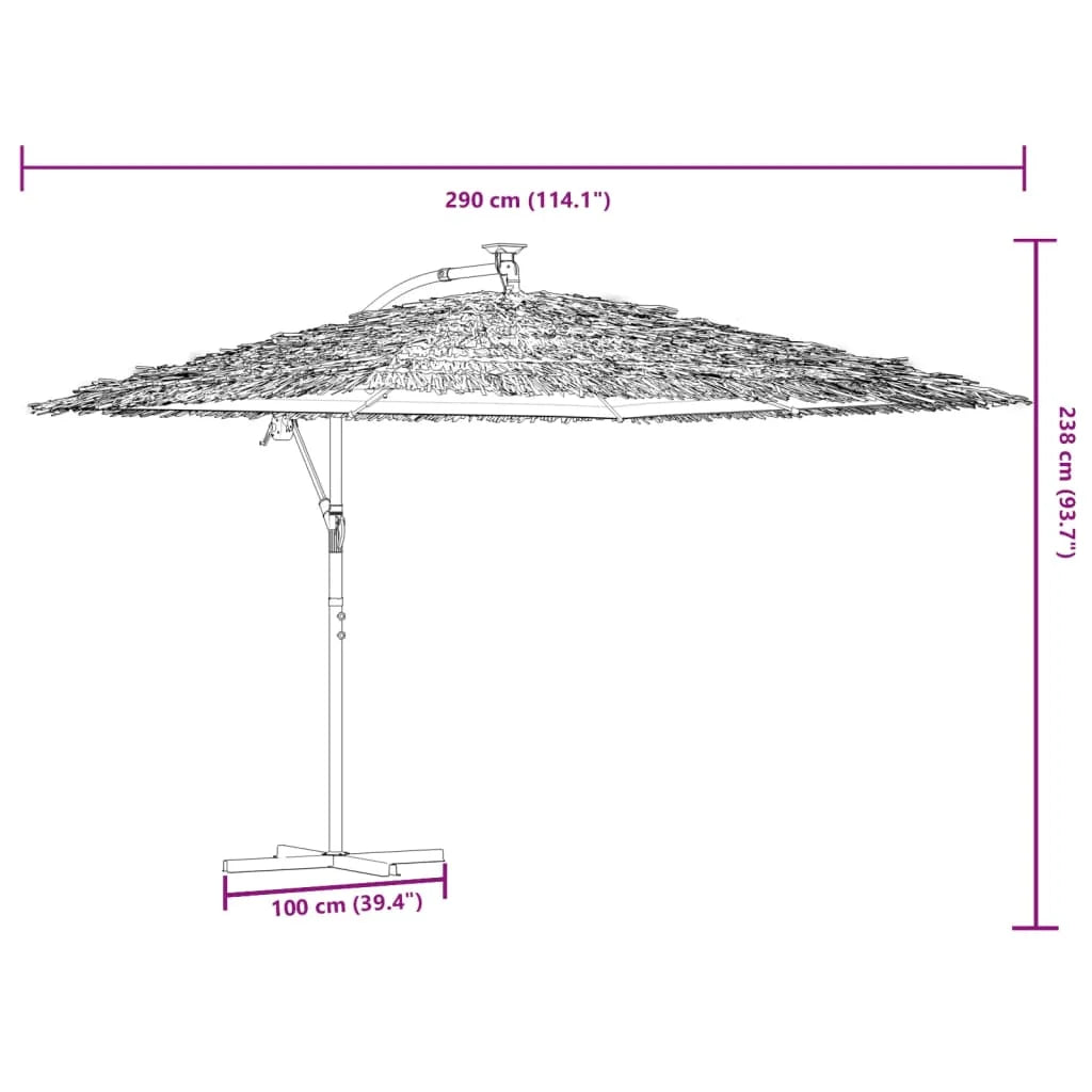 vidaXL Garden Parasol with Steel Pole Umbrella Sunshade Outdoor Patio Beach