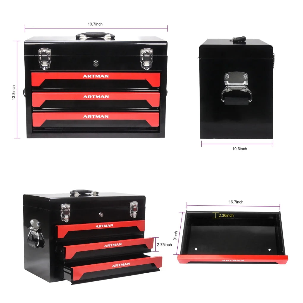 799PCS Aluminum Trolley Case Tool Set, Complete Tool Box Set with Rolling Wheels, Household Hand Tools Kit for Men, Silver