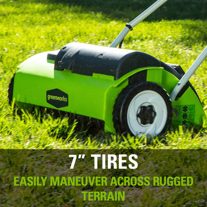 Greenworks 10 Amp 14-inch Corded Electric Dethatcher, 27022