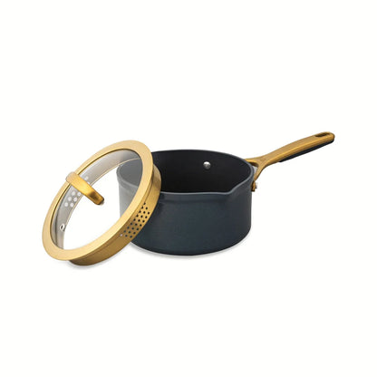 Thyme & Table 12-Piece Non-Stick Supreme Cookware Set, Pots and Pans Set - Cream