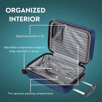 Skyway Luggage Epic 2.0 24" Hardside 8-Wheel Medium Check-In Spinner