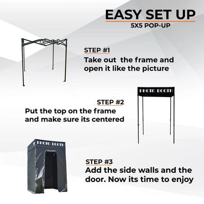 Impact Canopy 5x5 Pop Up Portable Photo Booth, Photo Tent