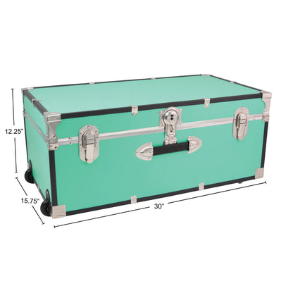 Seward Explorer 30" Trunk with Wheels & Lock, Teal