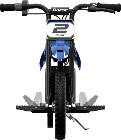 Razor Dirt Rocket MX125 Electric-Powered Dirt Bike - Black with Decal Included, for Child 5+