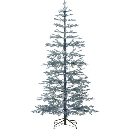 Best Choice Products 4.5ft Pre-Lit Sparse Christmas Tree w/ 100 2-in-1 LED Lights, Cordless Connection, Metal Stand