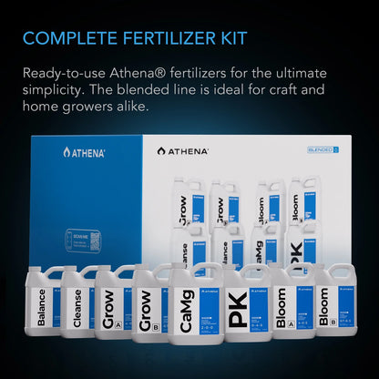 AC Infinity x Athena? Cultivator Kit, Complete 2-Plant Grow Tent System with Blended Line Fertilizer Starter Kit, Dynamic Learning AI Control with WiFi-Integrated Quiet Fans, Full Spectrum EVO Lights