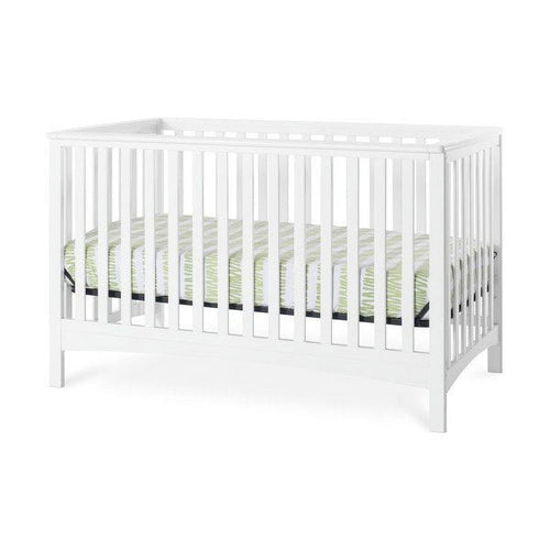 Child Craft London 4-in-1 Convertible Crib. Baby Crib Converts to Day Bed. Toddler Bed and Full Size Bed. 3 Adjustable Mattress Positions. Non-Toxic. Baby Safe Finish (Matte White)