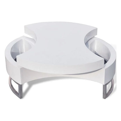 vidaXL Coffee Table Shape-Adjustable Side End Couch Storage Table Multi Colors