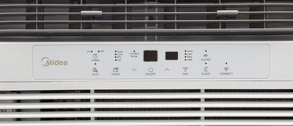 Midea 8,000 BTU 115V Smart Window Air Conditioner with Comfort Sense Remote, up to 350 Sq. ft., White, MAW08S1DWWT, New