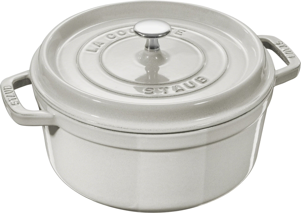 Staub Cast Iron 5.5-qt Round Cocotte - Cherry