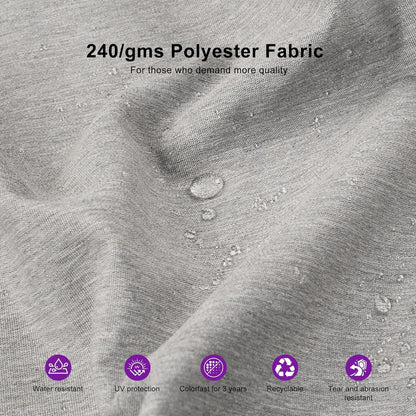 PURPLE LEAF Outdoor Cantilever Umbrella 10' X 13' Rectangle Umbrella Large Patio Umbrella Windproof Heavy Duty Hanging Offset Umbrella for Garden Outdoor Pool, Dark Grey