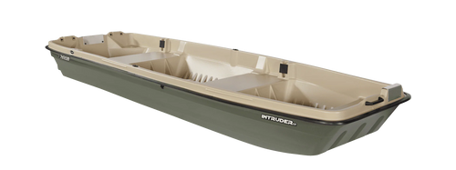 Pelican - Boat Intruder 12 - Jon Fishing Boat - 12 ft. - Great for Hunting/Fishing, Khaki/Beige